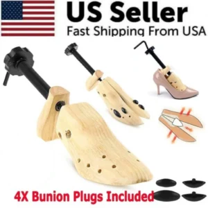 2-Way Wooden Adjustable Shoe Stretcher Expander Men Women Boot Size US 5-13